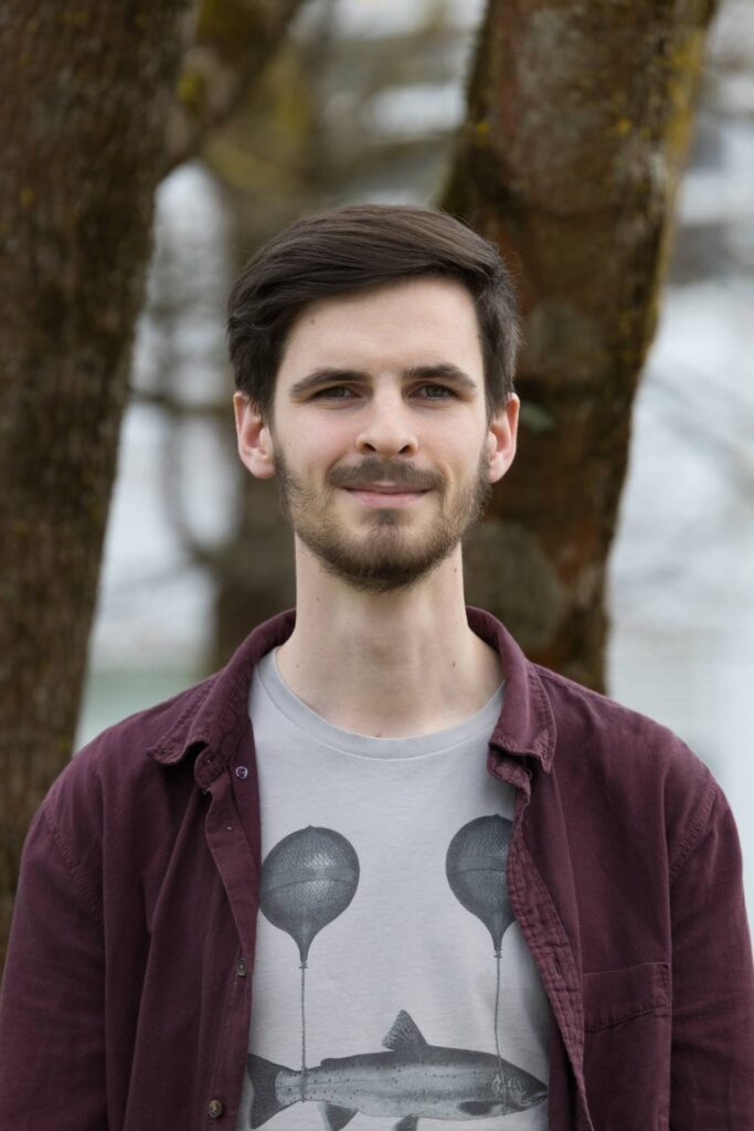 A portrait of the website's author, Maximilian Christis.